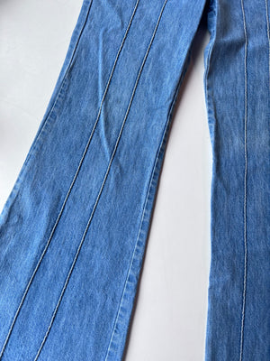 Light Wash Denim Flares