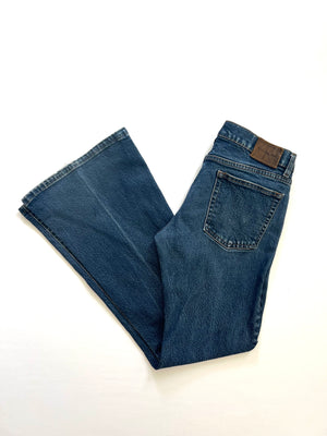 Dark Wash Denim Flares by Calvin Klein