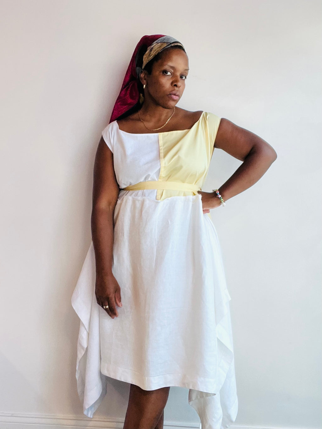 Butter Cream + Seersucker Dress