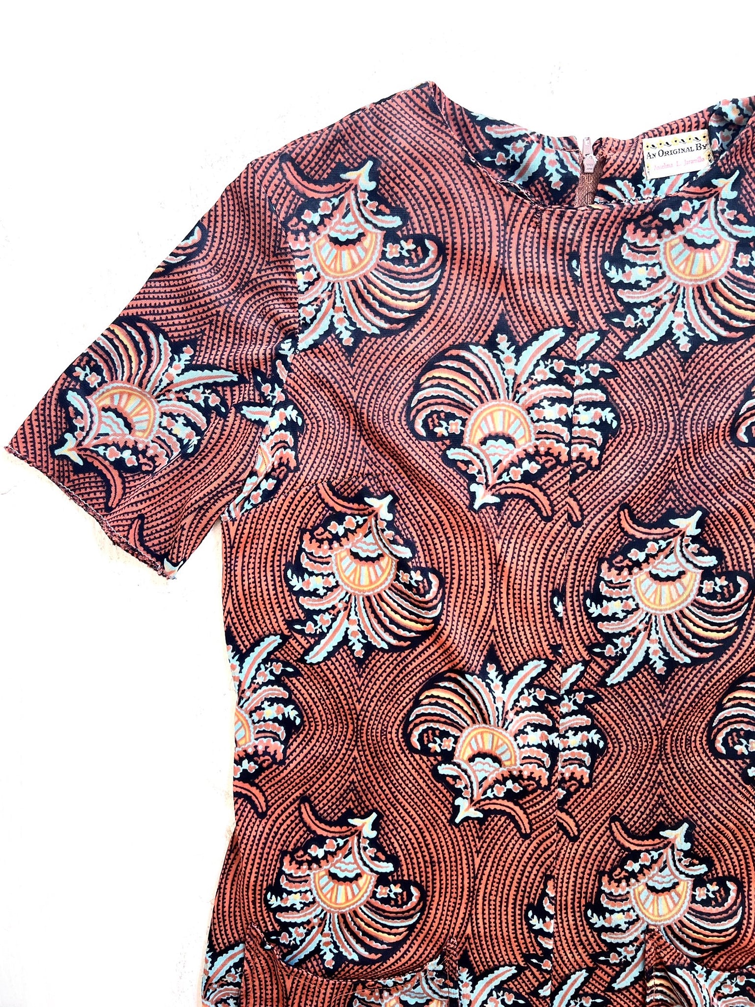 Paisley Terracotta Jumpsuit