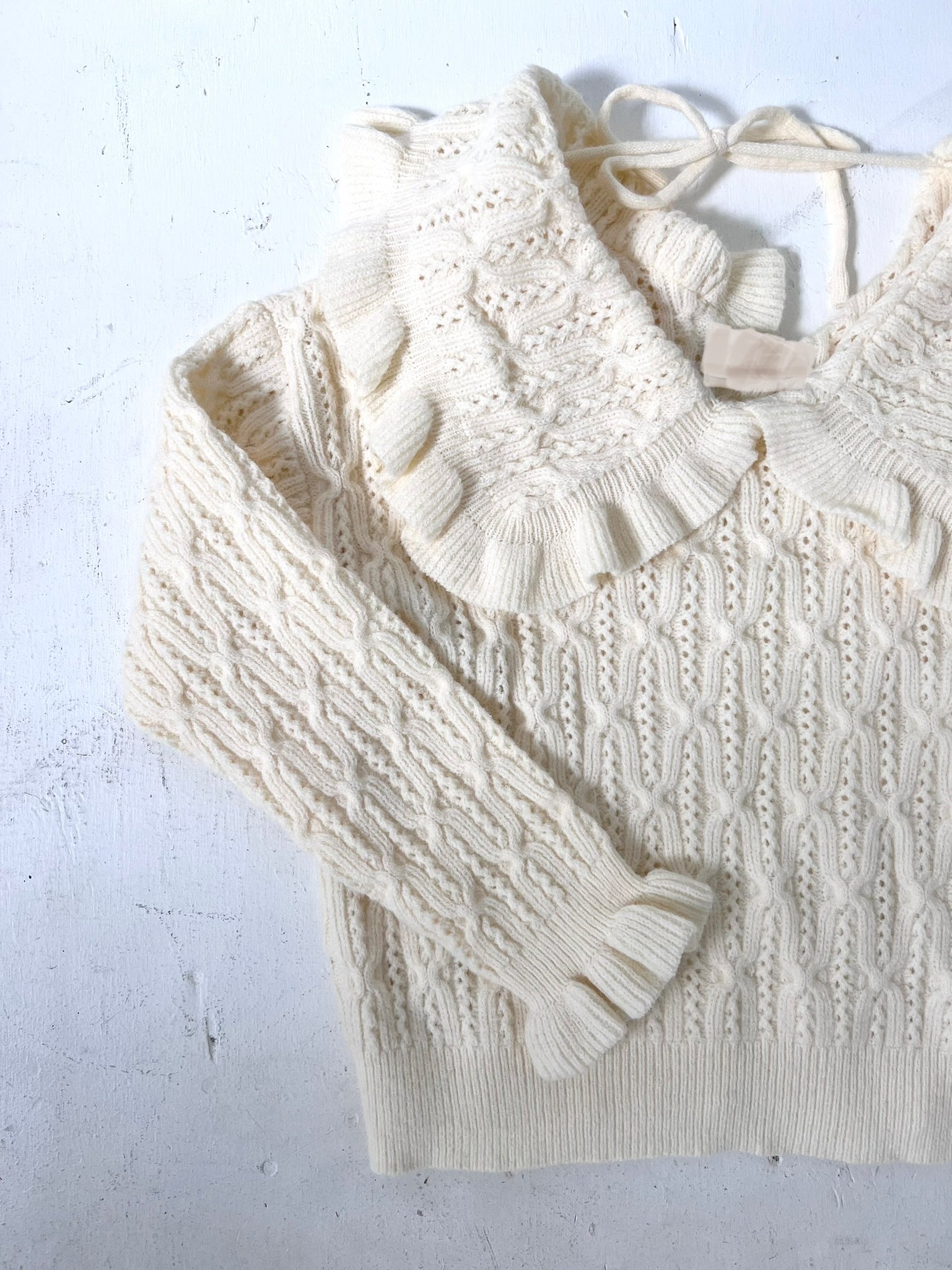 Wool Peasant Sweater
