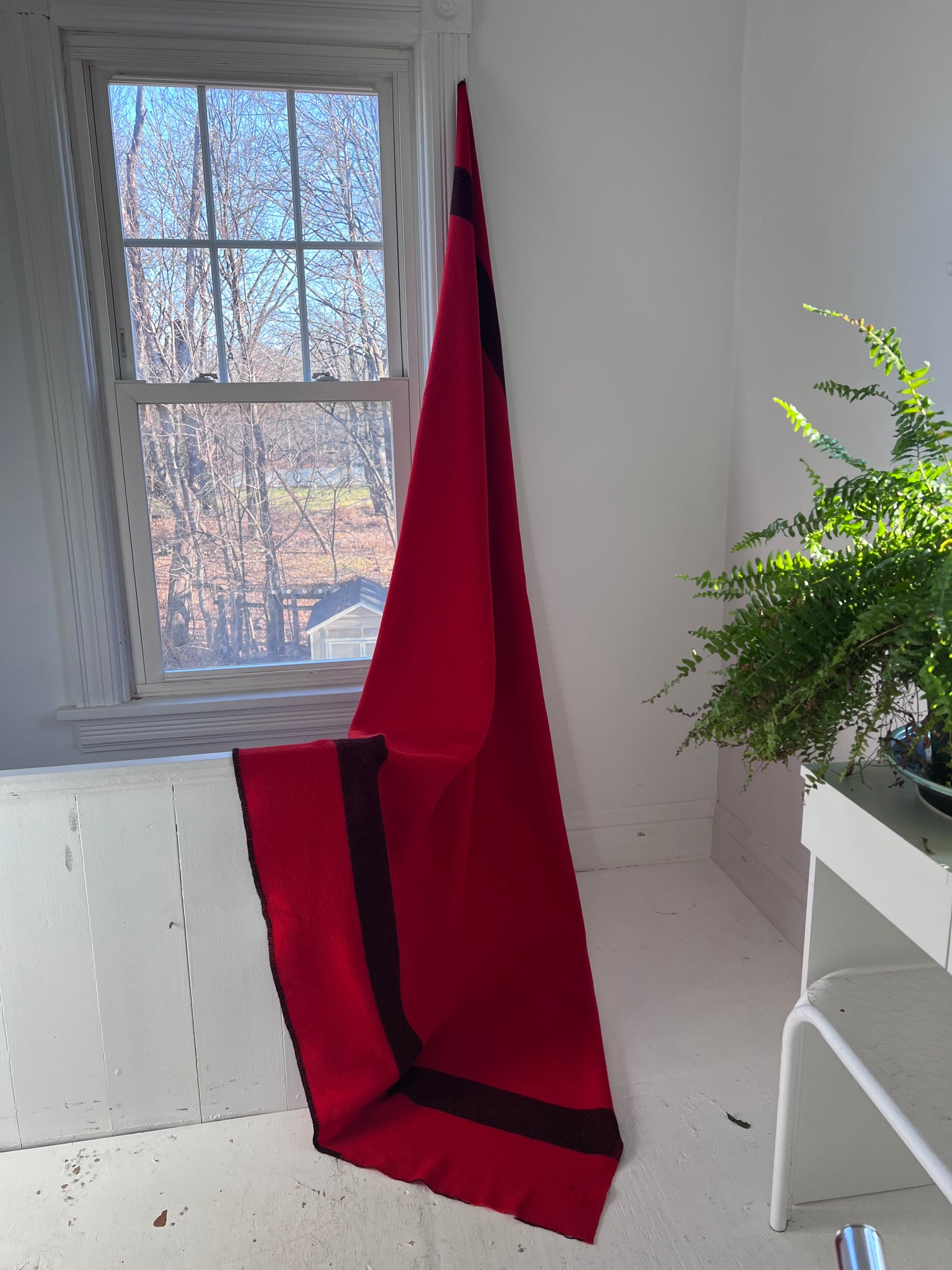 Canadian Red Wool Throw