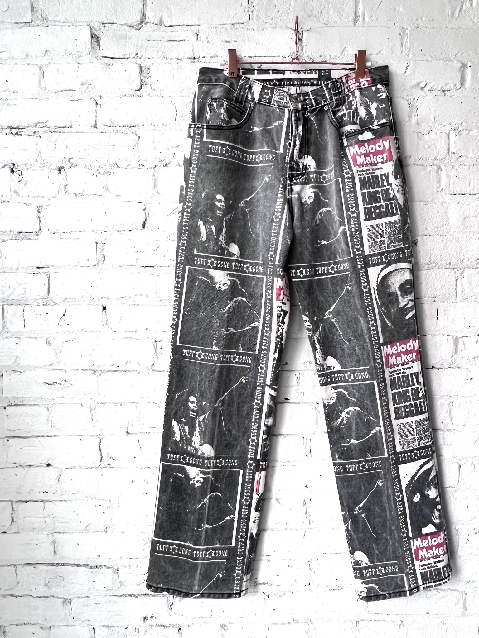Vintage Bob Marley Printed Denim