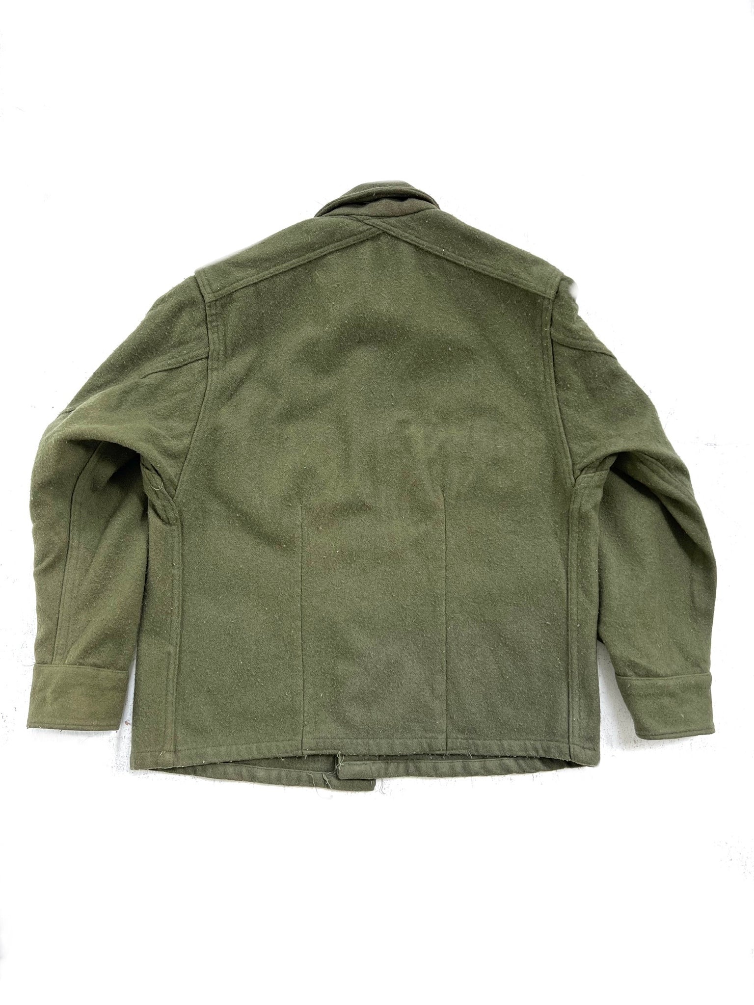 Military Issue Green Wool Shirt