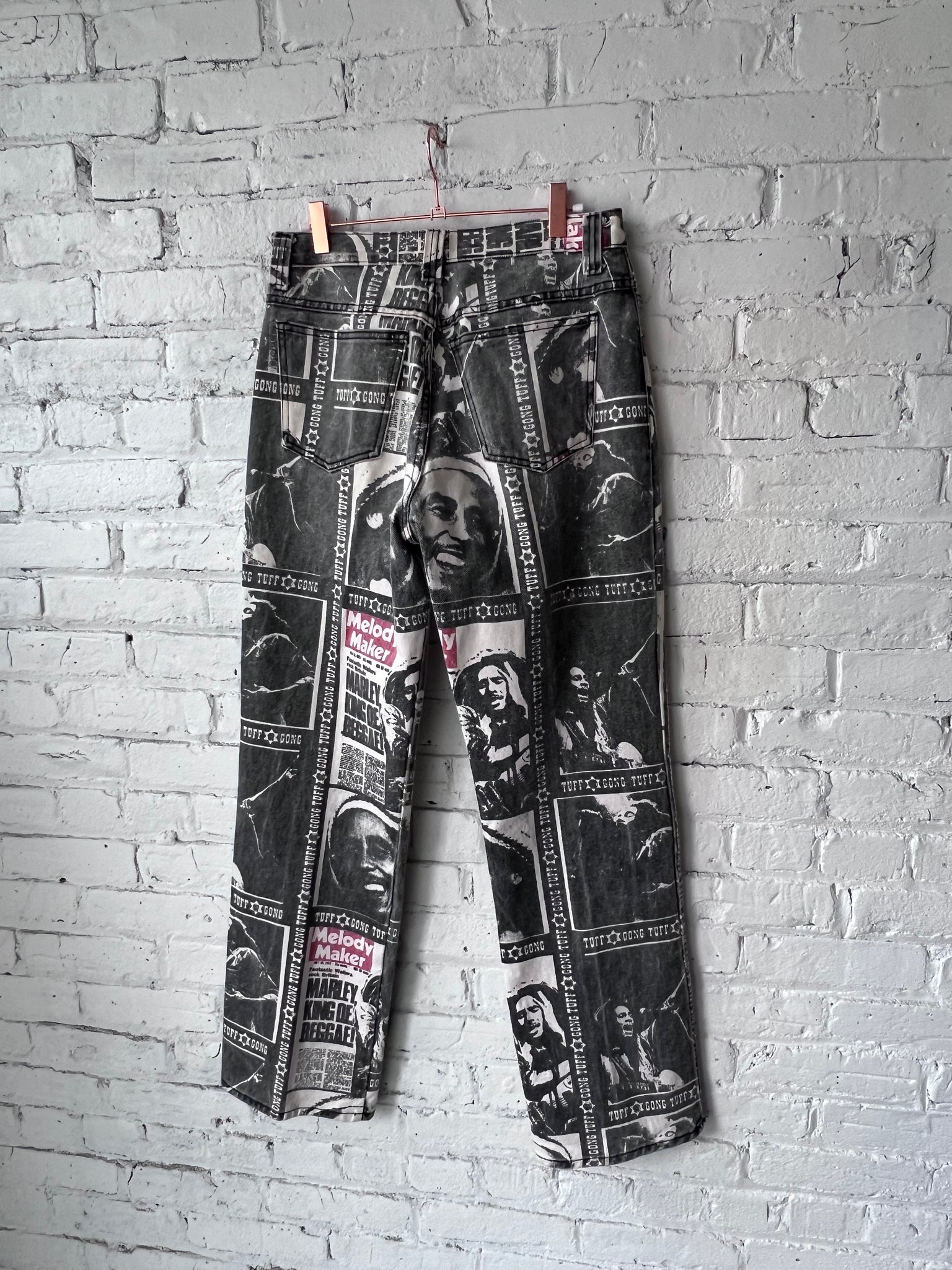 Vintage Bob Marley Printed Denim