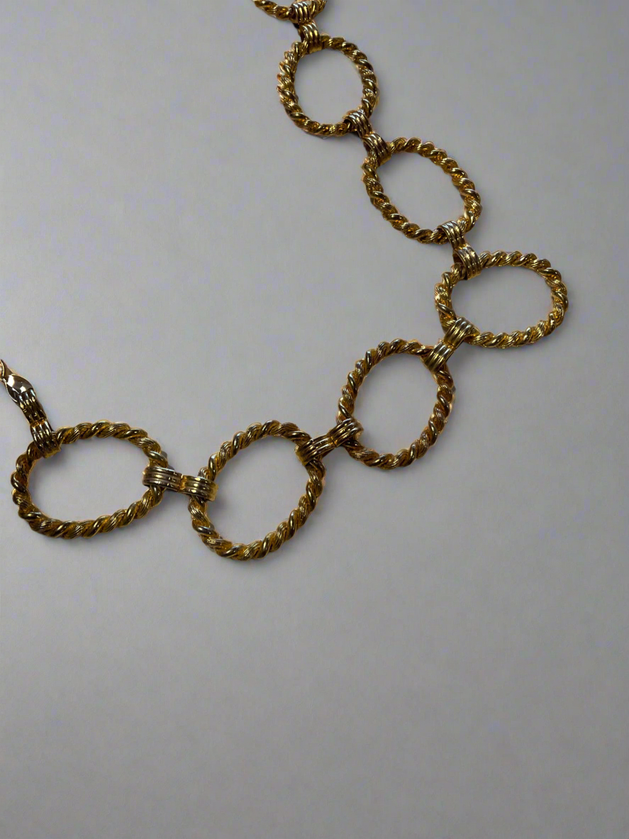 Brass-tone Chain Link Belt