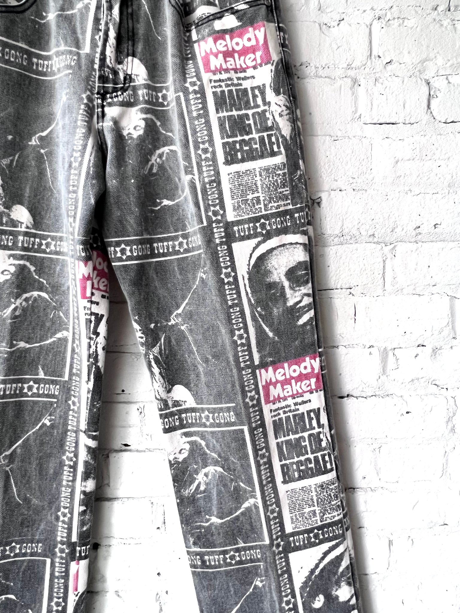 Vintage Bob Marley Printed Denim