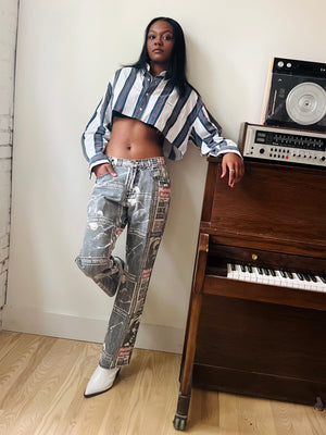 Après L’amour Annette Cropped Button Down