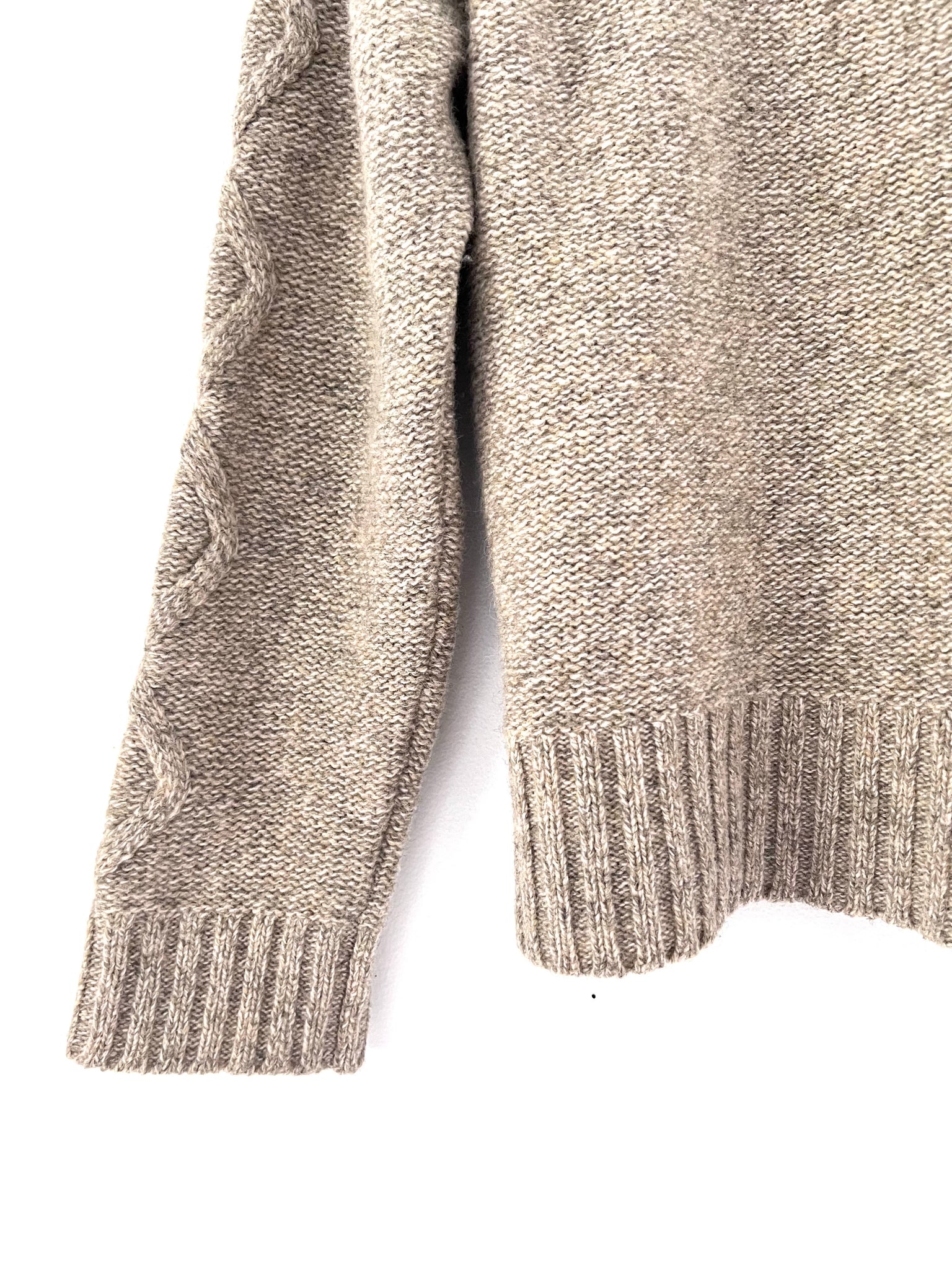 Oatmeal Turtleneck Sweater