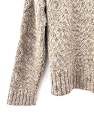 Oatmeal Turtleneck Sweater