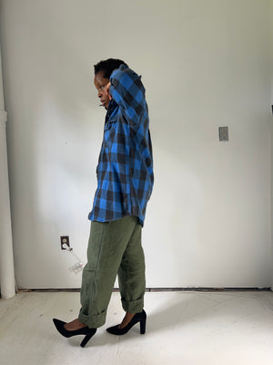 Blue Plaid Flannel No. 1