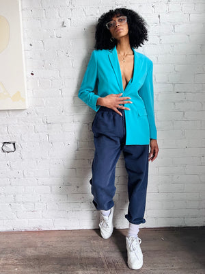 Après L’amour Embroidered Navy Sweats