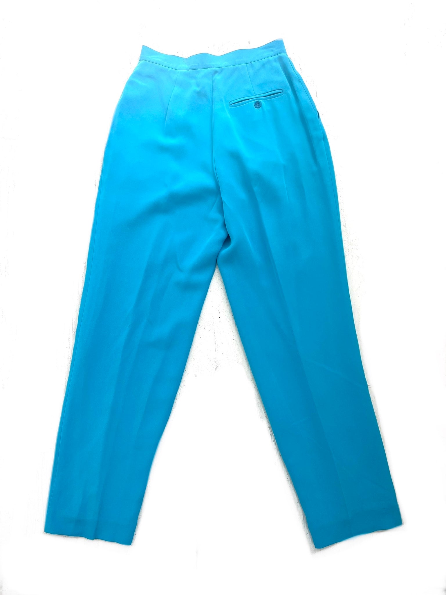 Aqua Blue Silk Suit