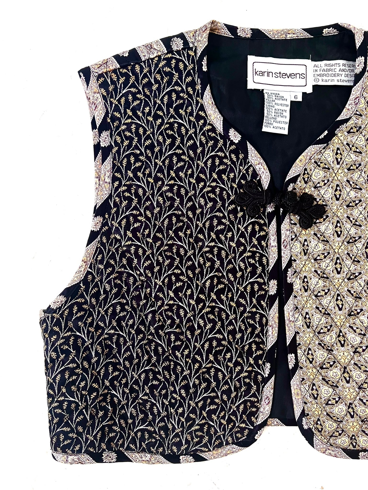 Paisley Print Bolero Vest