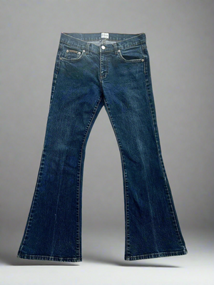 Dark Wash Denim Flares by Calvin Klein