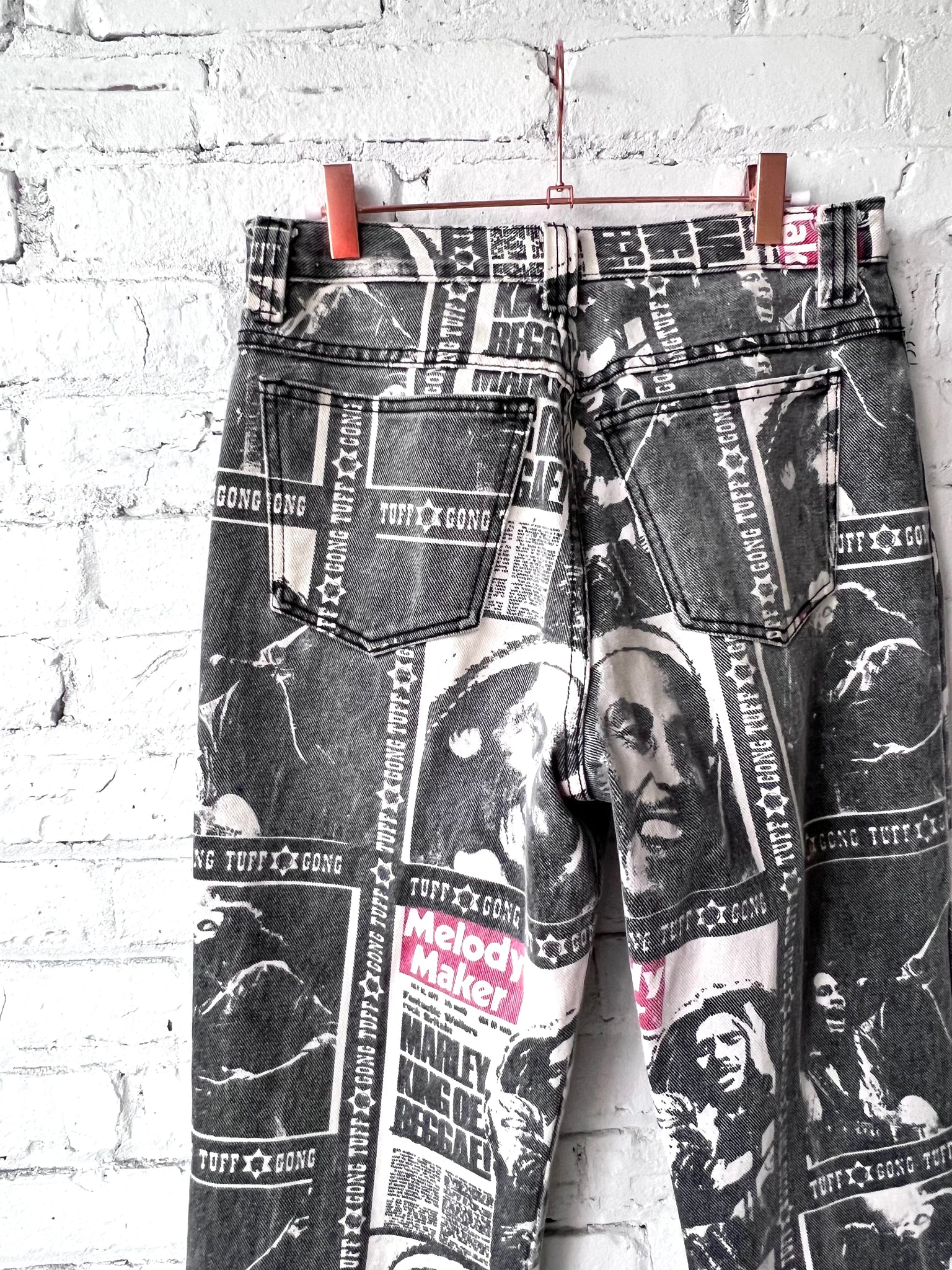 Vintage Bob Marley Printed Denim