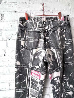 Vintage Bob Marley Printed Denim