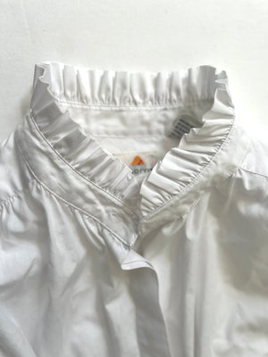 White Ruffled Shirt by Liz Claiborne