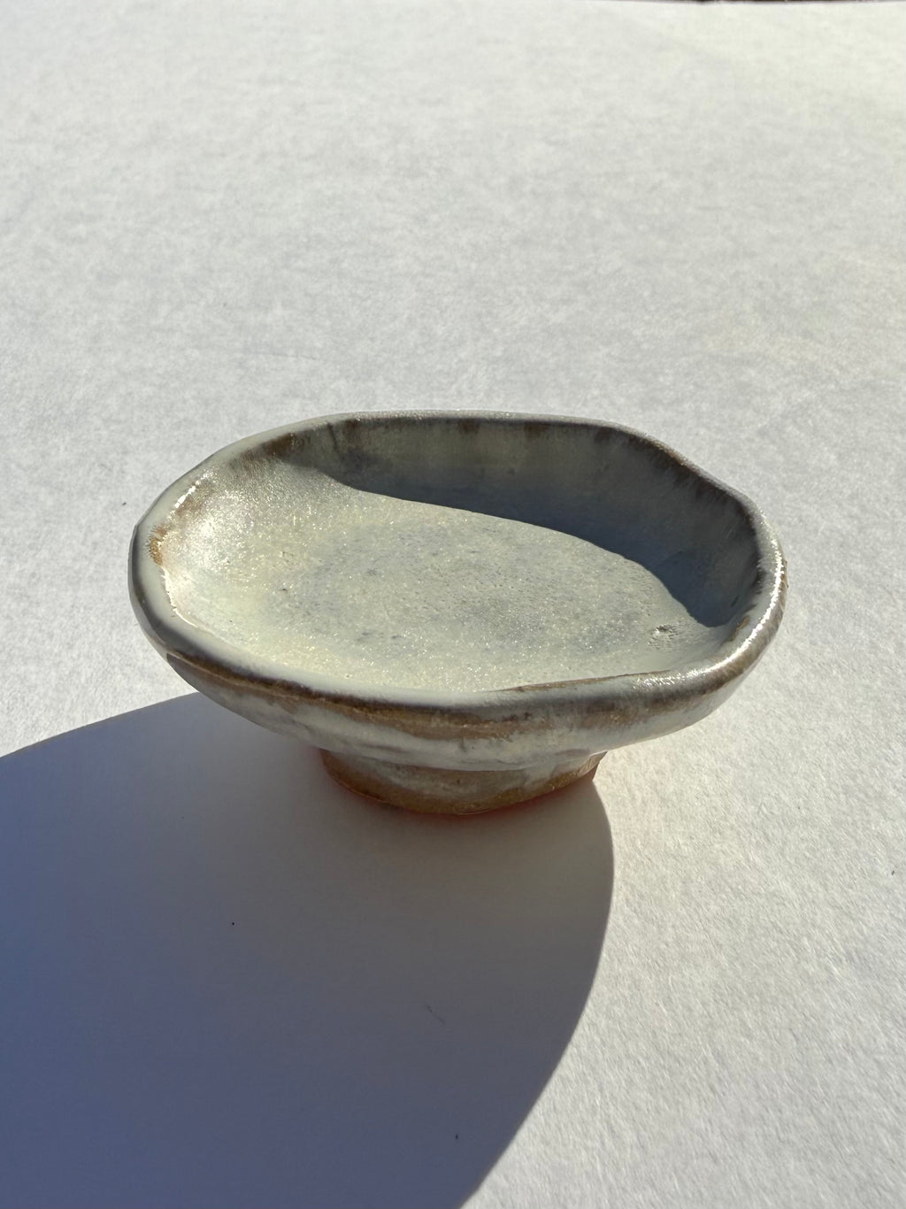 White Pedestal Jewelry Dish