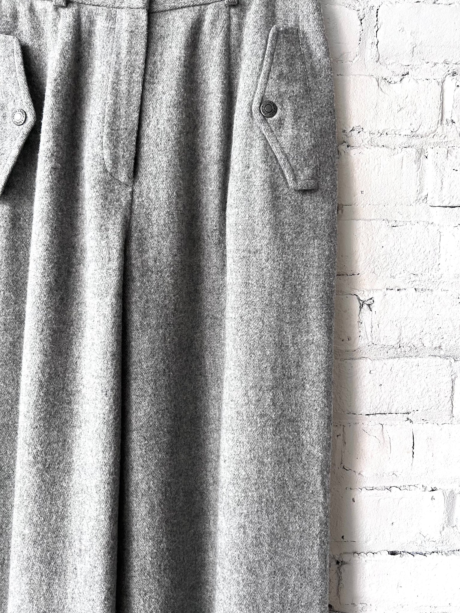 Grey Wool Trousers by Ralph Lauren
