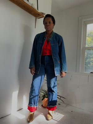 Flannel Lined Denim Trousers