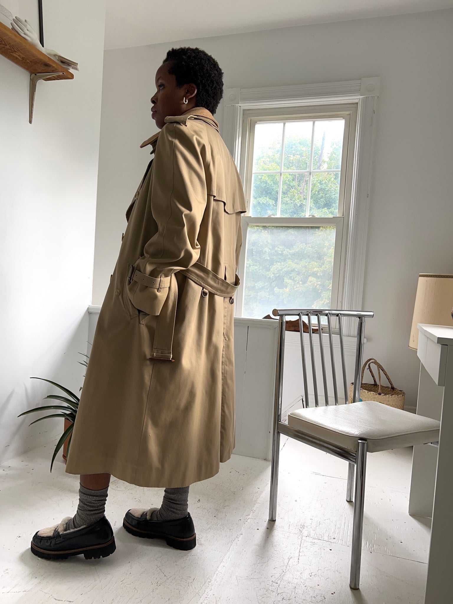 Khaki Trench Coat by CHAPS Ralph Lauren