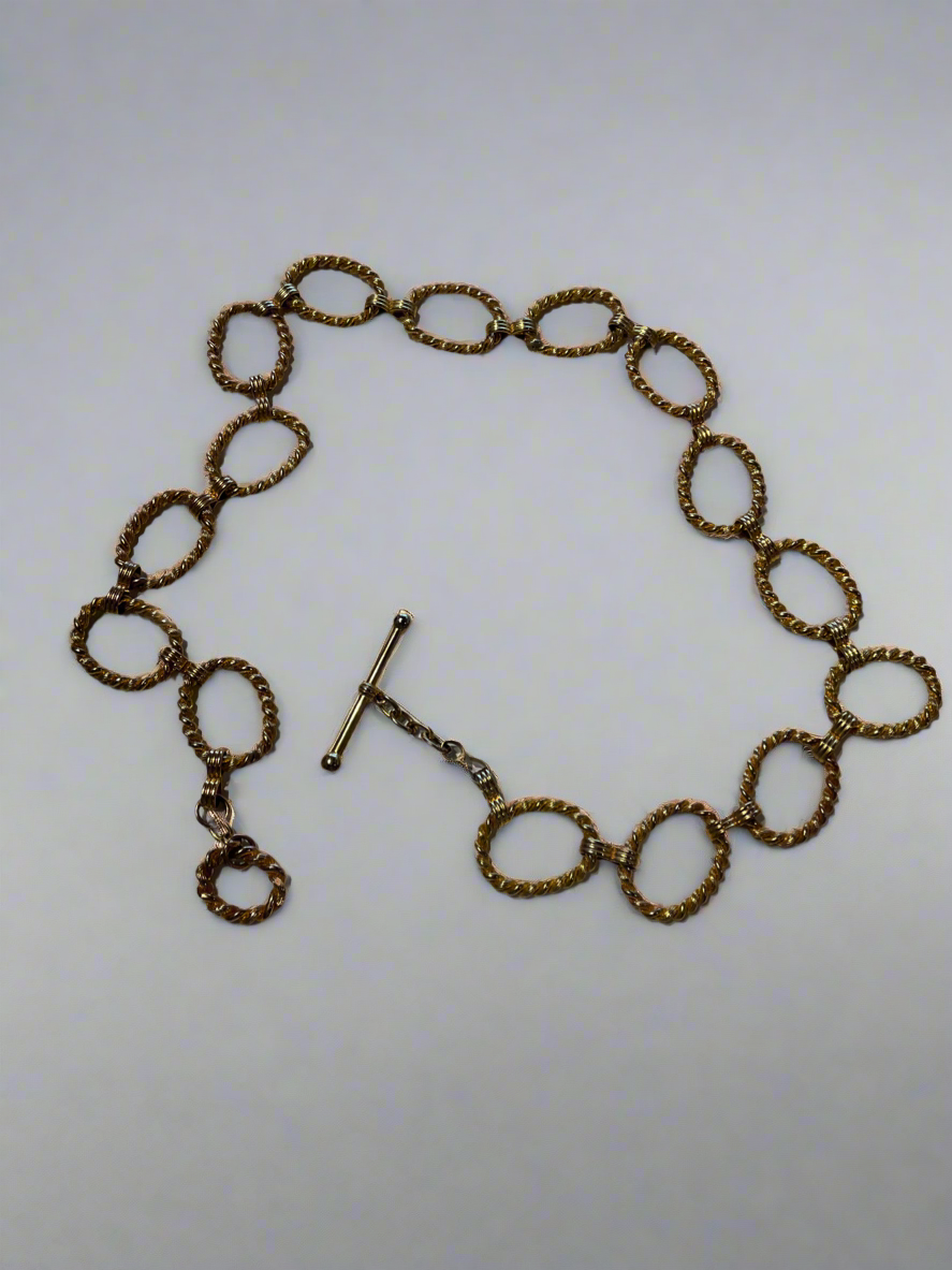 Brass-tone Chain Link Belt