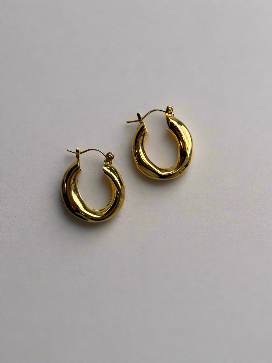 Distressed Hoop - Gold - by Yam