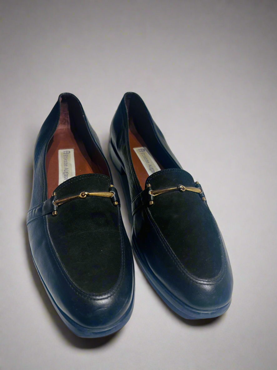 Green Suede Loafers