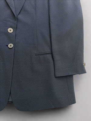 Navy Pinstriped Blazer  by DKNY