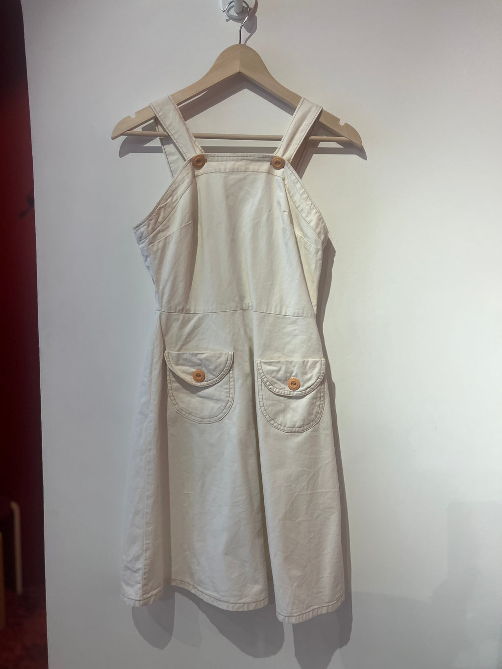 Cream Twill Apron Dress by Landlubber