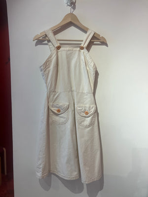 Cream Twill Apron Dress by Landlubber
