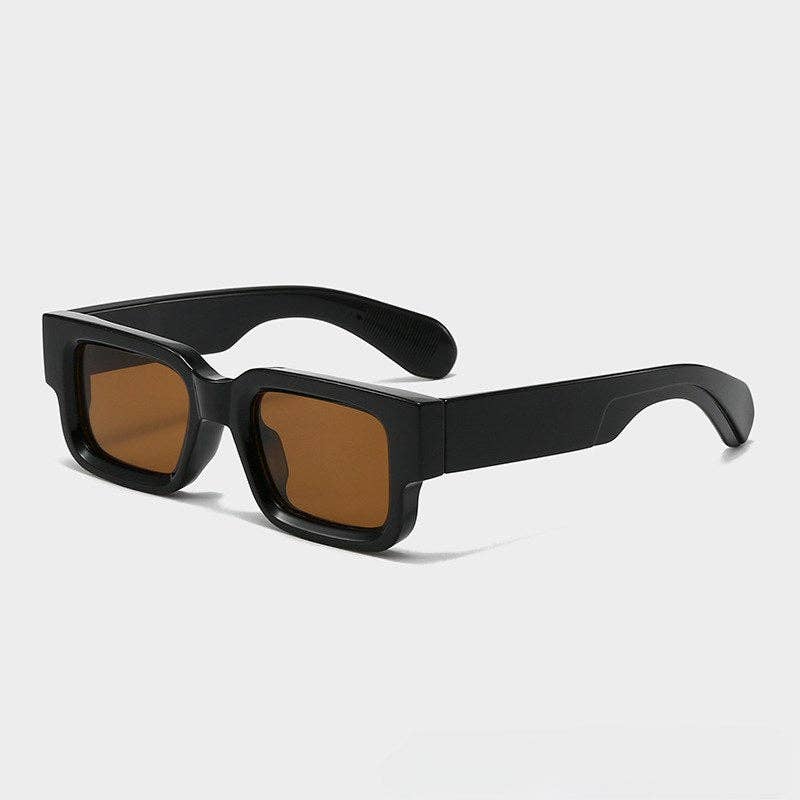 Square Frame Sunglasses - Black Tea