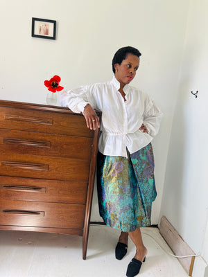 White Ruffled Shirt by Liz Claiborne