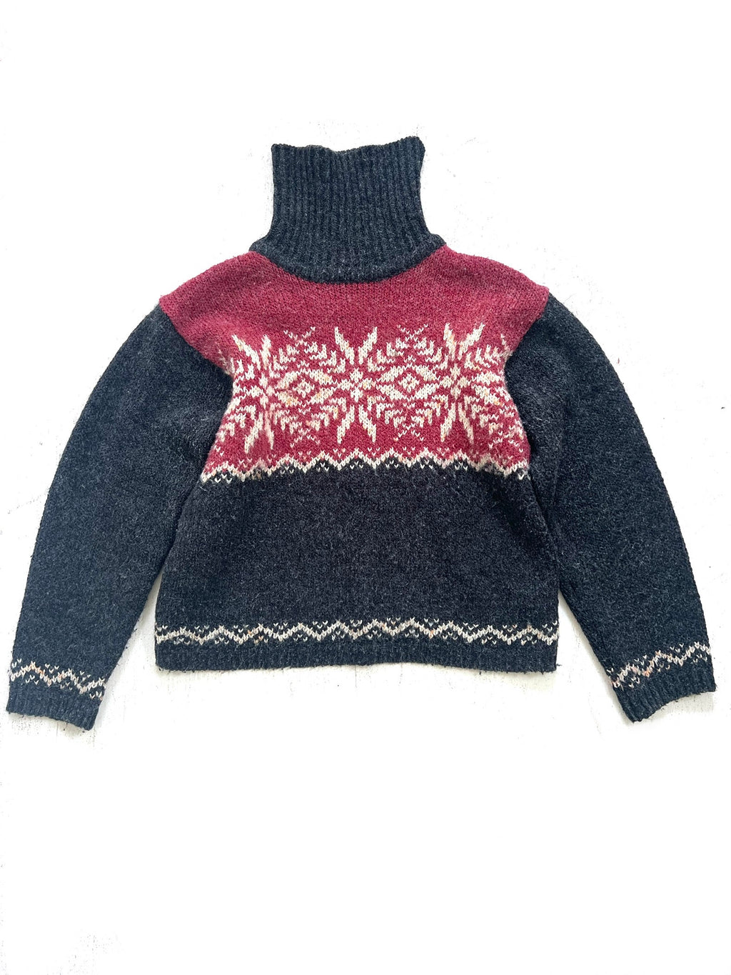 Snowy Turtleneck Sweater