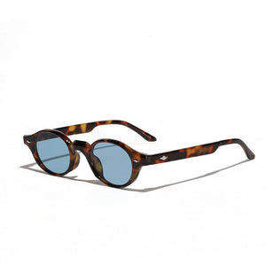 Spike Round Frame 
Sunglasses - Blue Tortoise