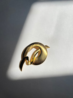 Circular Wave Brooch