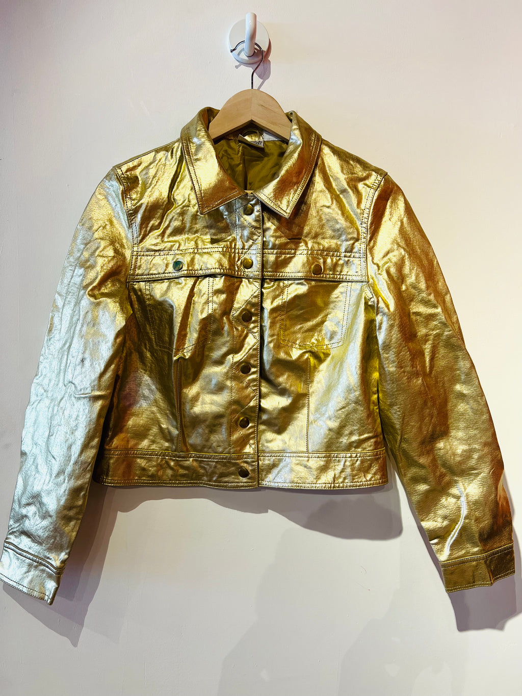 Gold Leather Jacket