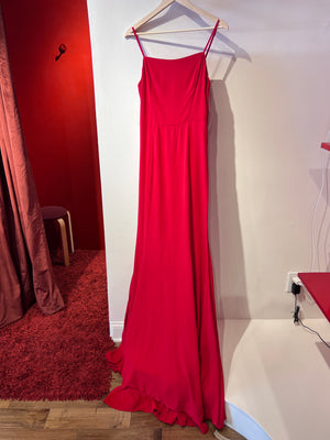 Cherry Red Corseted Gown