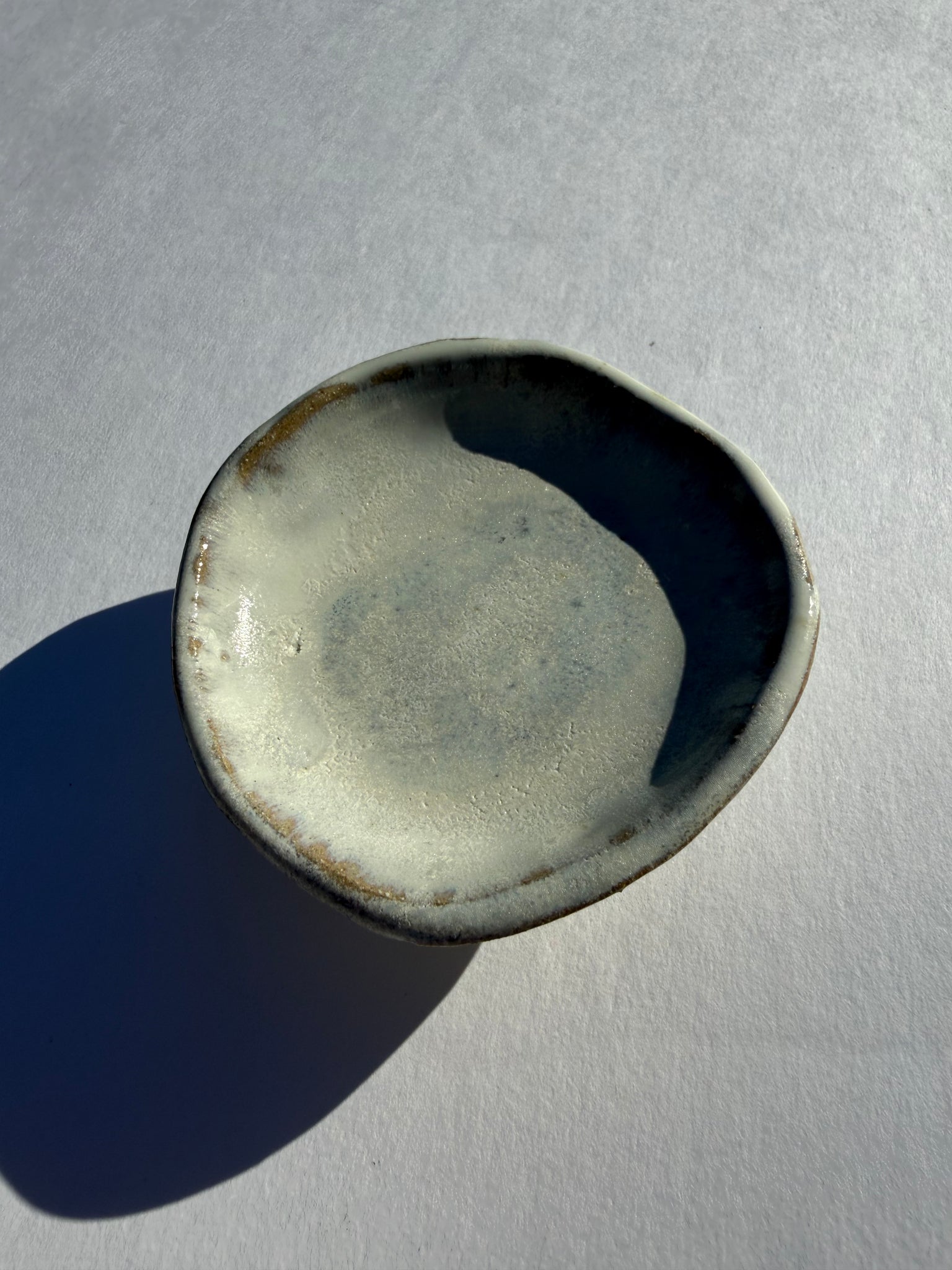 White Pedestal Jewelry Dish