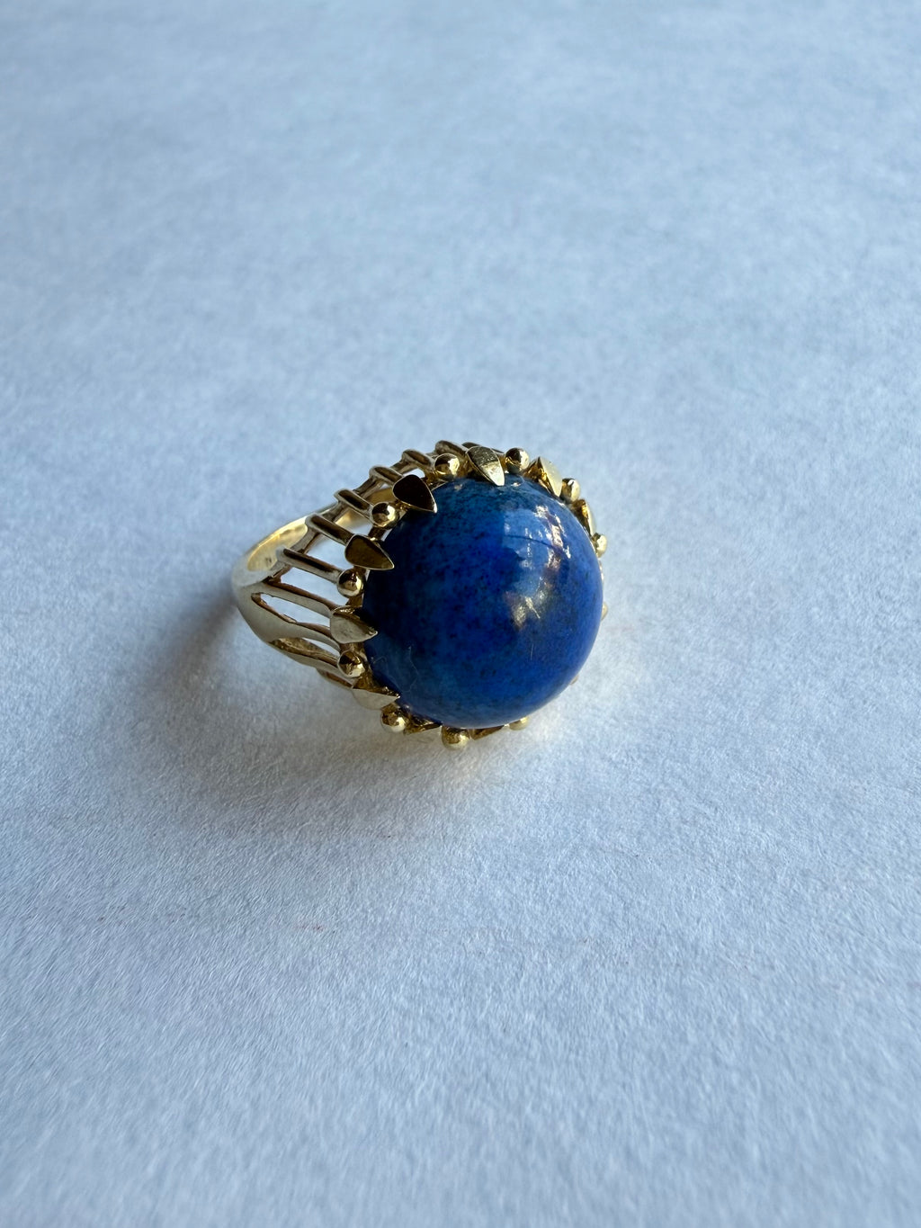 Vintage Lapis Azul Gold Ring