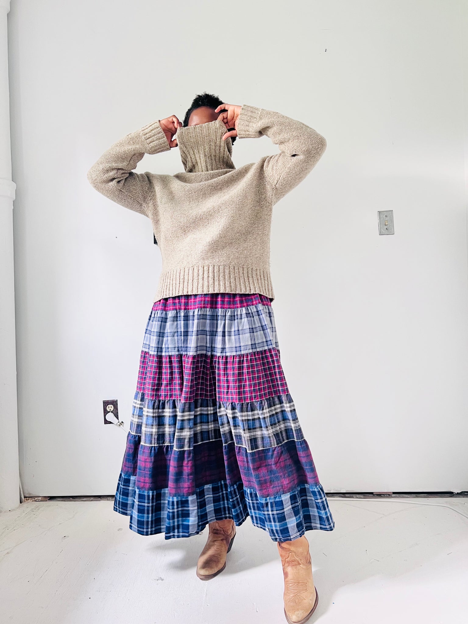 Oatmeal Turtleneck Sweater