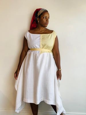 Butter Cream + Seersucker Dress