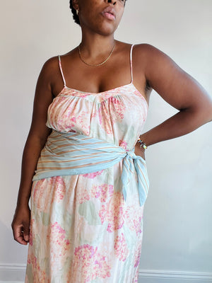 Peach Striped Slip by Mary McFadden