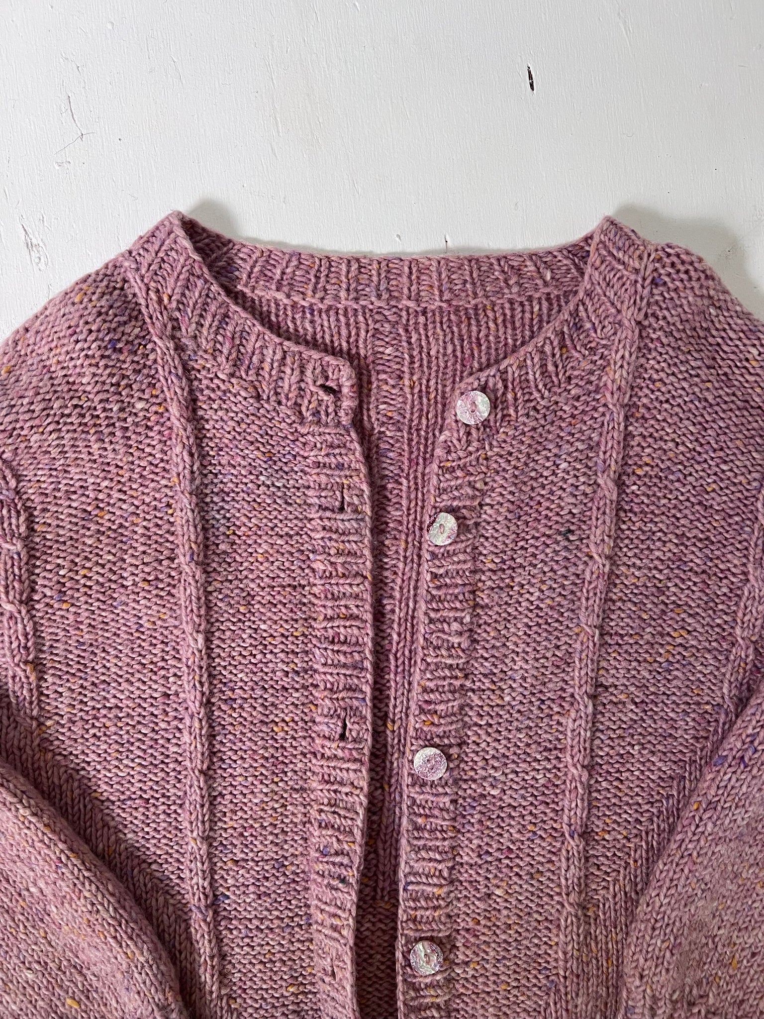 Pink Wool Cardigan