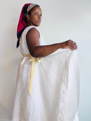 Butter Cream + Seersucker Dress