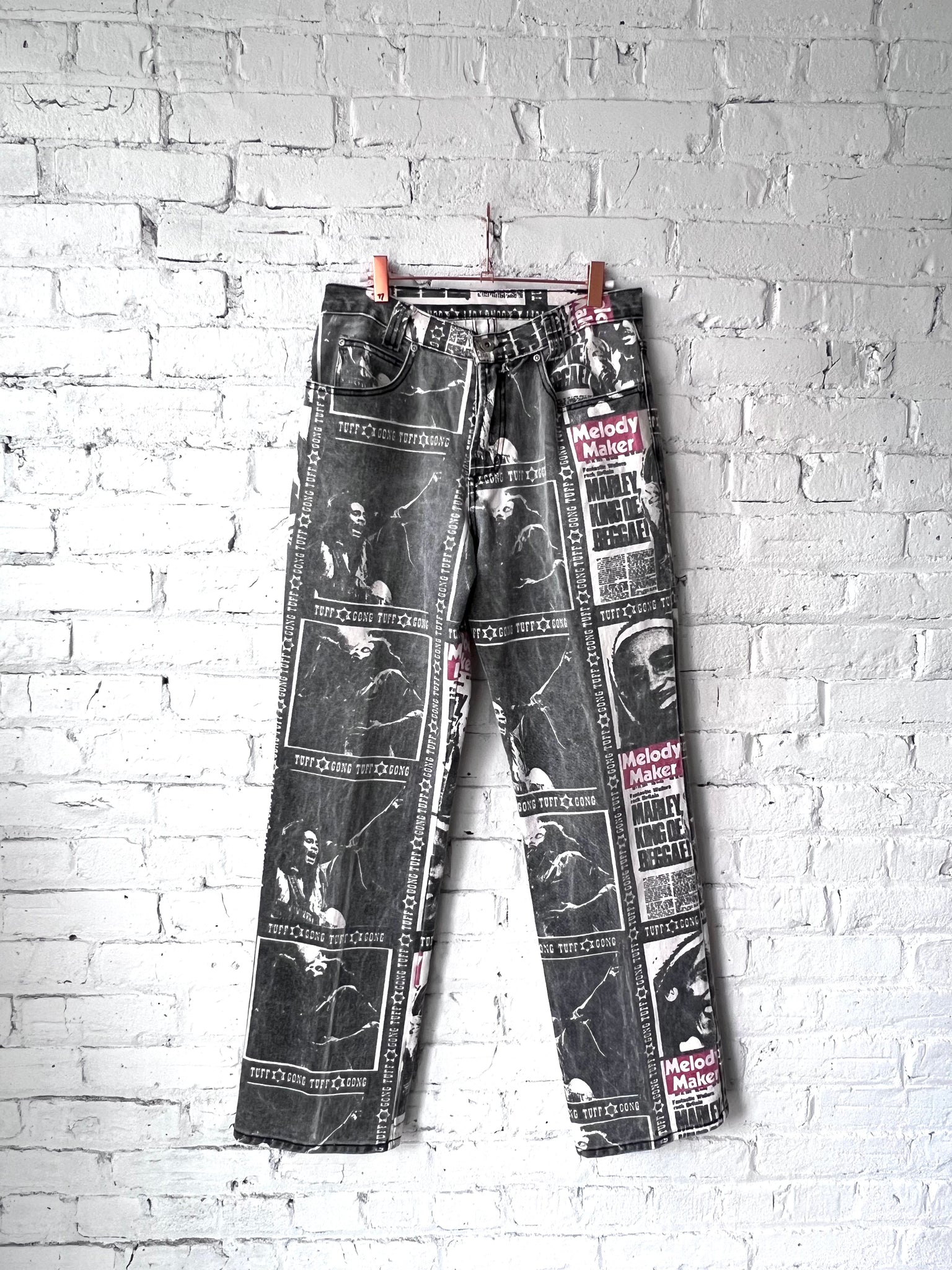 Vintage Bob Marley Printed Denim