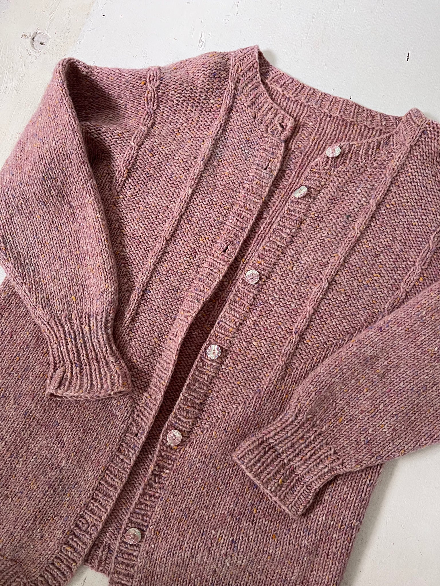 Pink Wool Cardigan