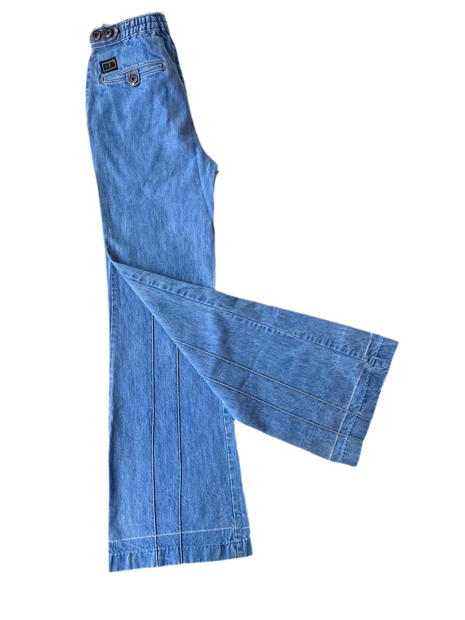 Light Wash Denim Flares