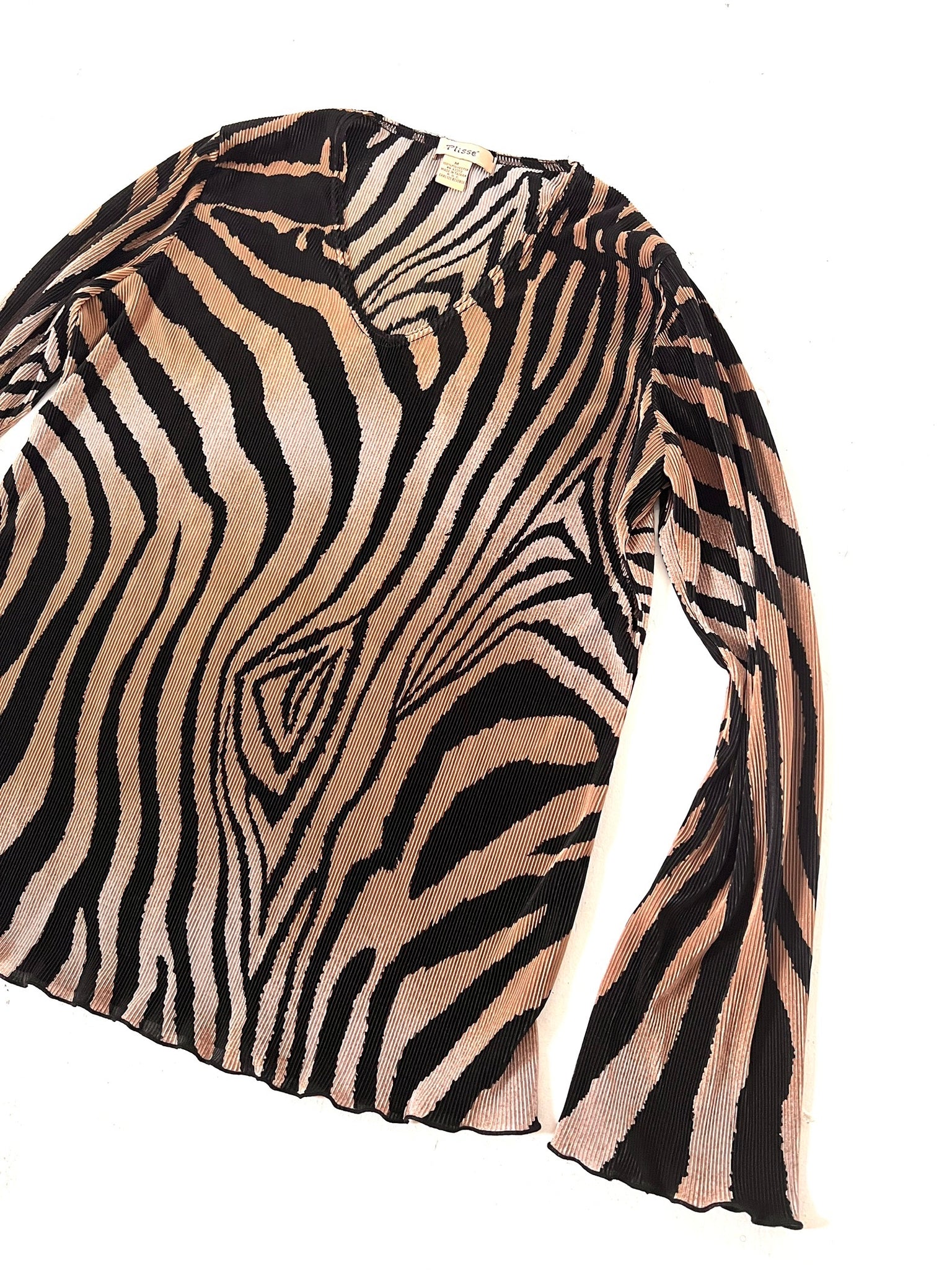Accordion Tiger Striped Chemise